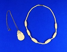 2x KETTE Bein Beinschnitzerei