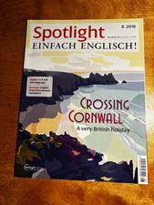 Spotlight Einfach Englisch, "Crossing Cornwall" , 8-2016  -  neuwertig -