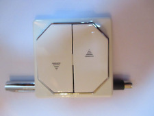 Merten Octocolor Jalousie Wippe +Rahmen + Farbring chrome, polarweiss...