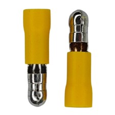 100x Rundstecker 4-6mm² Gelb