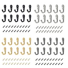 Retro Kleiderhaken Wandhaken Guss Antik Haken für Tür und Gewand (10er Set)