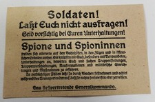 Generalkommando Flugblatt