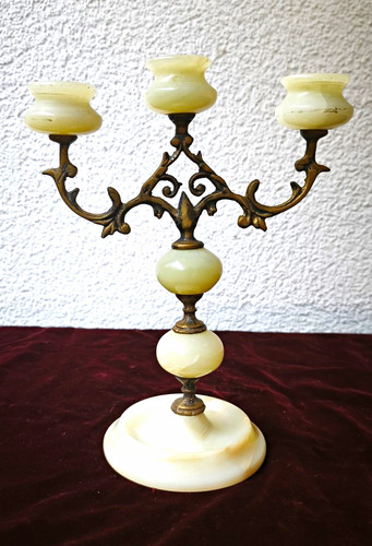 Vintage onyx und messing - onyx,