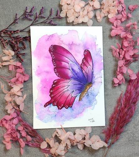Rosa lila schmetterling - lila,