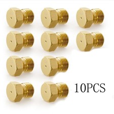 10 Stück M6x0.75mm Messing Jet Düsen LP Gas Umwandlung Propan LPG Erdgas Rohr