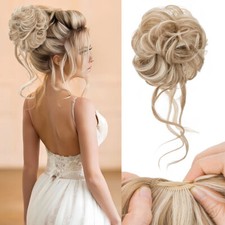 DICK Wie Echt Dutt Haarverlängerung Messy Bun Updo Haarteil Haargummi Hochfrisur