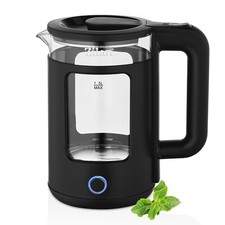 Edelstahl Wasserkocher aus Glas Teekocher Water Kettle Wasser Kocher 