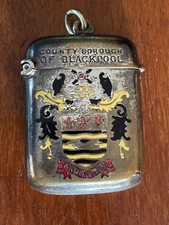 1907 Vesta Case Momento of Visit of Channel Fleet to Blackpool