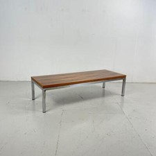 MIDCENTURY PALISANDER & CHROM COUCHTISCH VINTAGE MERROW ASSOCIATES 60er #4403