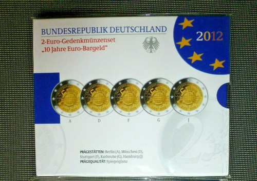 Euro gedenkmünzen set - 2,