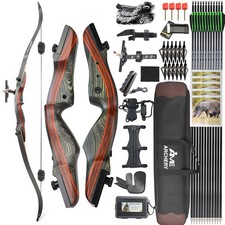 62 Zoll Jagdbogen 20-50lbs Recurvebogen Takedown Sportbogen Bogenschießen Jagd