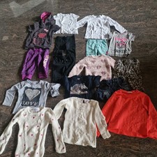 V5 Kleiderpaket 16-tlg Kinder Mädchen Gr.  98 - 122  Winter Frühling Herbst Som