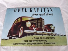 Aus einer Auflösung: großes Blechschild Opel Kapitän jetzt noch besser