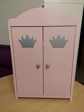 roba Puppenkleiderschrank 'Prinzessin Sophie', 2-türig, rosa lackiert