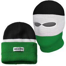 Sturmhaube Mütze schwarz weiß grün Maske Free Palestine Palästina Palituch Fahne