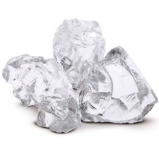 Gartendekoration Glasbrocken