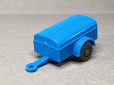 Wiking PKW Einachs Anhänger PKWhimmelblau Deichsel ohne Verstärkung 1957-61