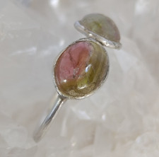 Wassermelonen turmalin ring - wassermelonen,