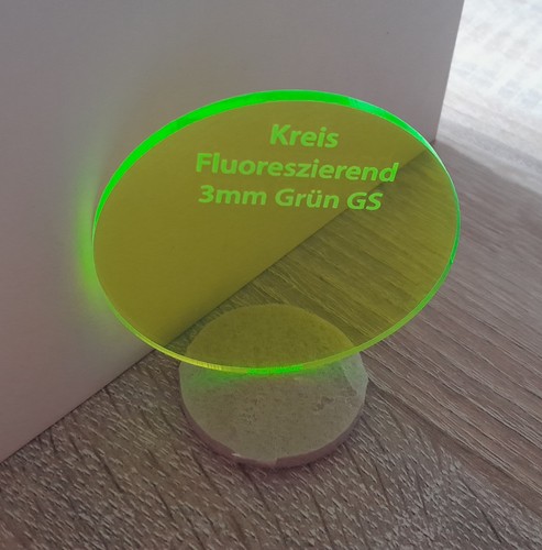 Fluoreszierend plexiglas rund - plexiglas,