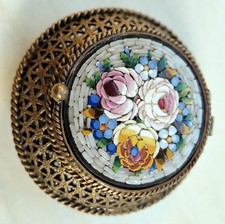 Antike Messingdose /