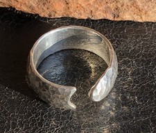 925 Silber Ring gehämmert