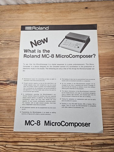 Rare vintage roland 8 - rare,