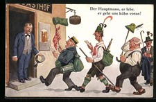 singende Wanderer kehren in