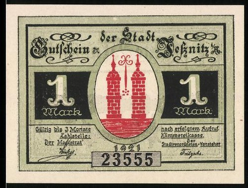 Notgeld jessnitz 1921 1 - a., 1921,