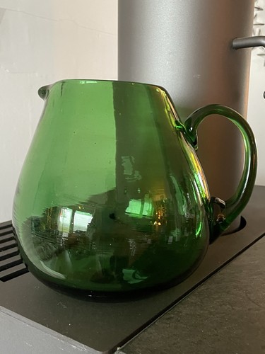 Glas karaffe grün - glas,