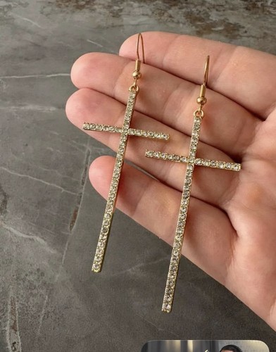 Elegante kreuz ohrringe - kreuz-ohrringe,