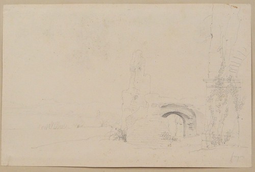 Zeichnung gudin landschaft - th.gudin,
