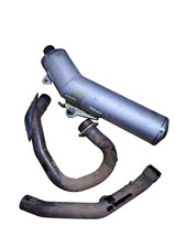 Auspuff Anlage Krümmer Endschalldämpfer MX Motocross Enduro