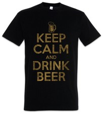 Keep Calm And Drink Beer Herren T-Shirt Hoppy Happy Life Bier Brauer Brauerei