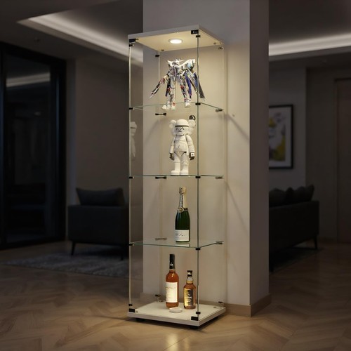 Glasvitrine mit led glas - led,