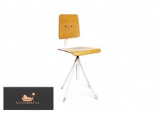 Drehstuhl Hailo Design Chair Holz und Metall 70er 80er Stuhl Bürostuhl Klassiker