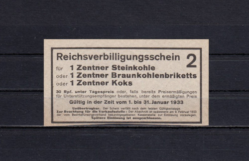 Reichsverbilligungsschein für