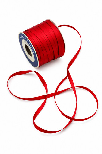 Satinband rot 6mm - 6mm, 100m