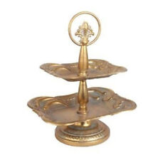 Etagere 2-stöckig Metall Gold