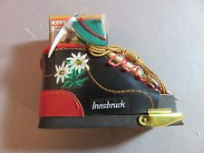 Altes Andenken,Streichholzschachtel Halter,Skischuh,Innsbruck(Österreich)Alter ?