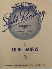 Piano-Accordion Sight Reading Exercises 1 Eddie Harris Hohner Akkordeon Noten 