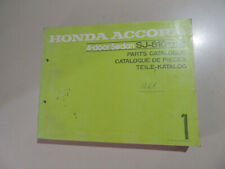 Werkstatthandbuch  Teile Ersatzteil Katalog Honda Accord Sedan SJ 1978