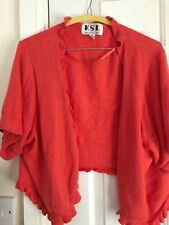 KSL Strickbolero Shrug Koralle