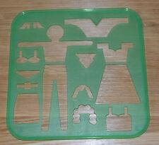 Tupperware Malschablone Person und Kleidung