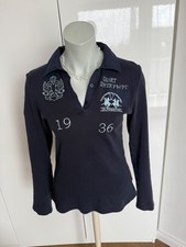 La Martina Polo-Shirt  ♥ blau  ♥ longsleeve ♥  36 / 38 /  L  ♥ langarm Shirt