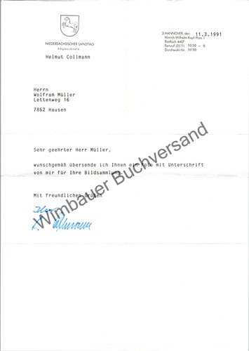Original autograph helmut - autograph,