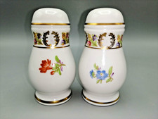 Schumann Arzberg Dresdner Blumen Salzstreuer und Pfefferstreuer Empress Gold