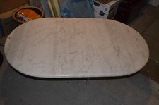 Massiver Marmor-Couchtisch, gebraucht, L 125 cm, B 75 cm, H 40 cm, 3-teilig