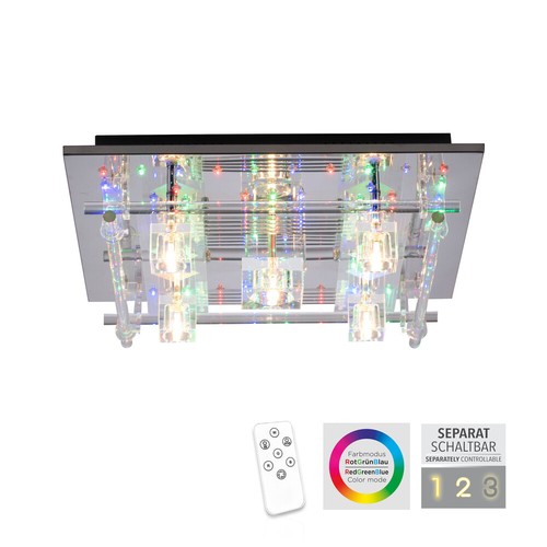 Led deckenlampe kristall - led,