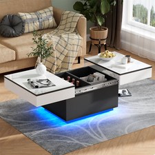 Couchtisch mit led leuchte - couchtisch,