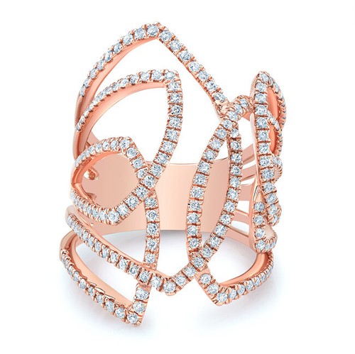 14k roségold ring damen - 14k,